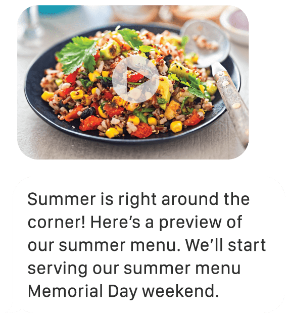 Restaurant Text Message